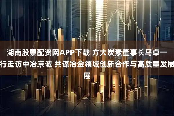 湖南股票配资网APP下载 方大炭素董事长马卓一行走访中冶京诚 共谋冶金领域创新合作与高质量发展