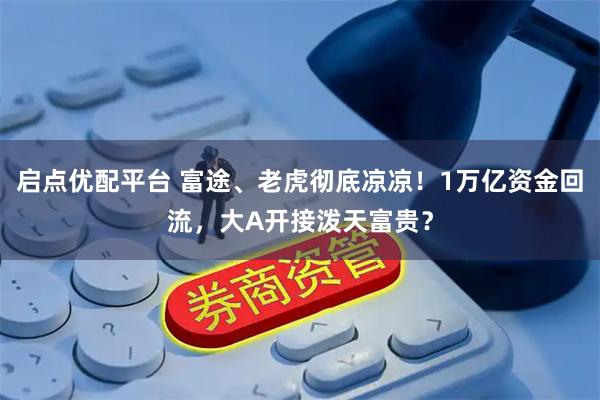 启点优配平台 富途、老虎彻底凉凉！1万亿资金回流，大A开接泼天富贵？